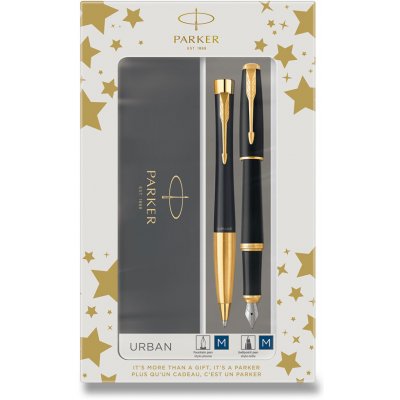 Parker Urban Matt Black CT sada plnicí pero a kuličková tužka 1501/2573381 – Zboží Živě