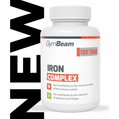 GymBeam Iron complex 120 tablet – Zboží Mobilmania