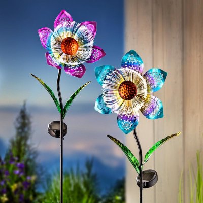 Weltbild Solární zahradní zápichy Květ iluze, sada 2 ks 671509 – Zboží Mobilmania