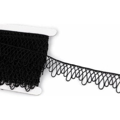 Vzdušná krajka šíře 30 mm minimalistická Varianta: 2 černá, Balení: 13.5 m – Zboží Mobilmania