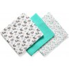 Plenky BabyOno Take Care Natural Diapers látkové pleny 70 x 70 cm Turquoise 3 ks