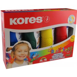 Kores Prstové barvy Dedi Kolor 4 barvy po 150 ml set