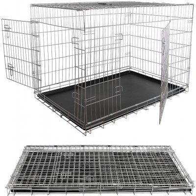 Feel2Home Přepravní box pro psy Skládací přepravní klec pro psy XXL 120 x 80,5 x 75 cm – Zboží Mobilmania