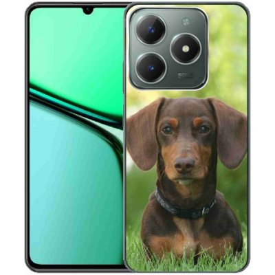 mmCase Gelový obal na Realme C61 hnědý jezevčík – Sleviste.cz