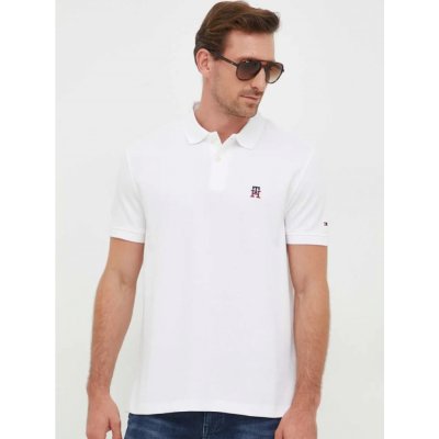 Tommy Hilfiger pánské polo tričko bílé – Zbozi.Blesk.cz