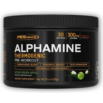 PEScience Alphamine Thermogenic Pre Workout 225 g – Hledejceny.cz