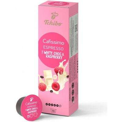 Tchibo Cafissimo Espresso bílá čokoláda & malina 10 ks – Zbozi.Blesk.cz