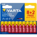 Varta Longlife Max Power AA 10ks 4706101710 – Sleviste.cz