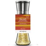 Salt Odyssey Keramický mlýnek s mořskou solí "citron a kurkuma" 200 g – Zboží Dáma