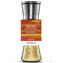 Salt Odyssey Keramický mlýnek s mořskou solí "citron a kurkuma" 200 g