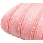 Zip spirálový 3 mm - metráž - různé barvy Zip spirálový 3 mm: 133 Světle růžová – Hledejceny.cz