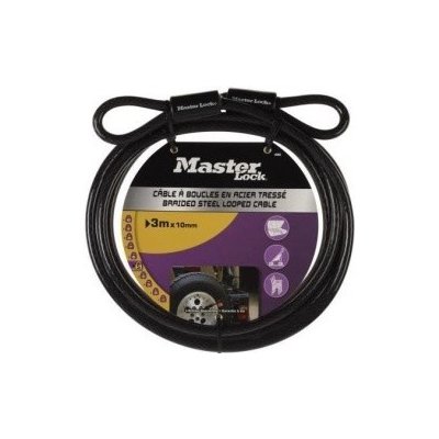 MasterLock 49EURD Ohebné ocelové lanko – Zboží Dáma