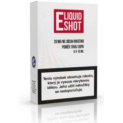 Eliquid Booster shot PG30/VG70 20mg 5x10ml