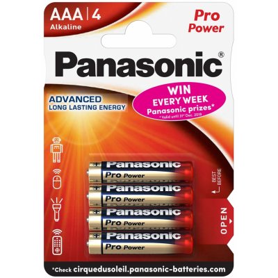 Panasonic Pro Power AAA 4ks LR03PPG/4BP – Zboží Živě