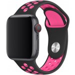 AW Sportovní řemínek na Apple Watch - Černo-růžový Šířka uchycení řemínku: 38/40/41mm, Délka řemínku: Pánský - L/XL (15 - 21cm) Černo-růžový IR-AWSPRT10 – Zboží Mobilmania
