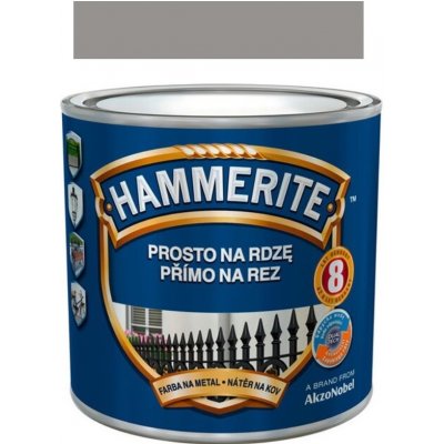 Akzo Nobel Hammerite Přímo na rez hladký 0,25L světle šedá – Zbozi.Blesk.cz
