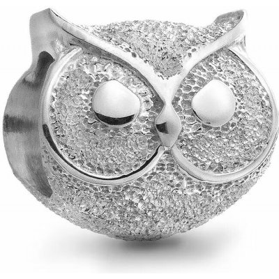 PANDORA Korálek 794525C00 Mini Strukturovaná sova – Sleviste.cz