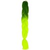 Příčesek do vlasů Vlasy Kanelové syntetické Copánky ombre Zelená