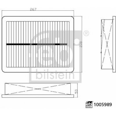 Vzduchový filtr FEBI BILSTEIN 1005989 – Hledejceny.cz