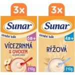 Sunar cereální kaše Vícezrná s ovocem 6 x 210 g – Sleviste.cz