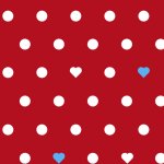 Takoy Šusťákovina se zátěrem puntíky a srdíčka červené – Zboží Dáma