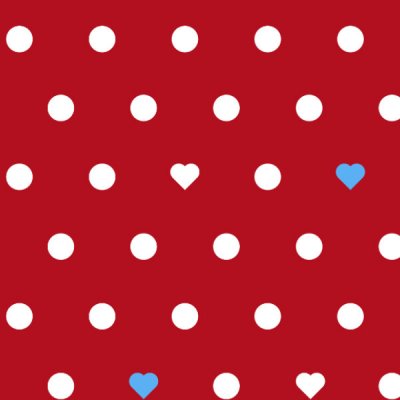 Takoy Šusťákovina se zátěrem puntíky a srdíčka červené – Zboží Dáma