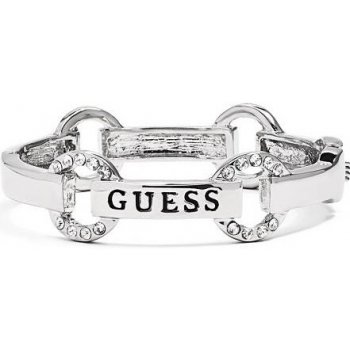 Guess Silver-tone Pave Logo Bangle P275166278A