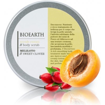 Bioearth tělový peeling se sladkým jetelem 250 ml – Zbozi.Blesk.cz