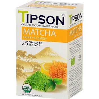 Tipson BIO Matcha Honey & Lemon 25 x 1,5 g