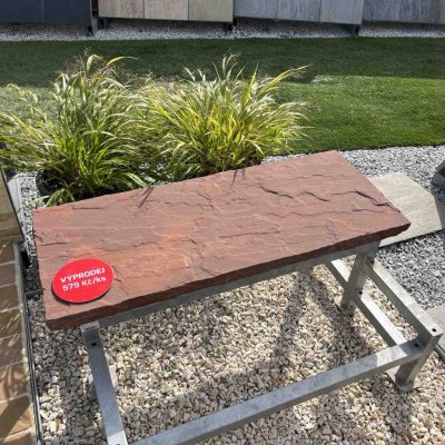 Kameny.cz Schodnice Mango křemičitý pískovec Vyberte si velikost schodišťové desky: 100 x 35 x 4 cm – HobbyKompas.cz