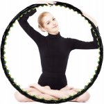 Springos Hula hoop s výstupky 100 cm černá – Zbozi.Blesk.cz