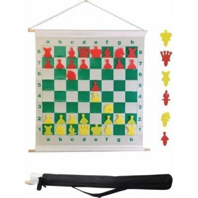 Rolovací magnetická demonstrační šachovnice žluto-oranžová – Zboží Živě
