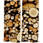 IMPAR Závěsy Dřevo (Rozměr : 140x250, Materiál: Interlock) – Hledejceny.cz