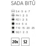 sada bitů FESTA universal CrV S2, 20 ks – Sleviste.cz