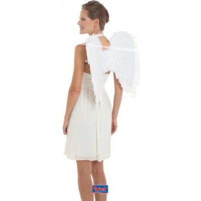 FOLAT Bílá andělská křídla rozpětí křídel 50x50 cm vánoce ANGEL WINGS – Zbozi.Blesk.cz