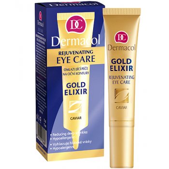 Dermacol Elixir Gold oční krém s kaviárem 15 ml