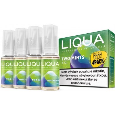 Ritchy Liqua Elements 4Pack Two mints 4 x 10 ml 12 mg – Zbozi.Blesk.cz