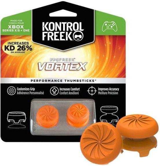 KontrolFreek Vortex (Orange) Xbox One X/S Extended Controller Grip Caps