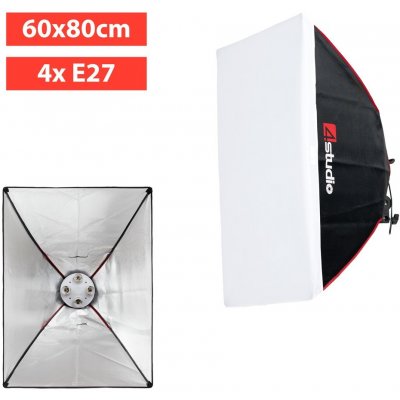 4studio SoftBox s paticí pro 4x E27 SS-21 60x80cm – Zboží Mobilmania