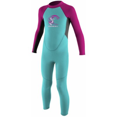 O'Neill Toddler Reactor Girls II 2 mm Back Zip Full light aqua/graphite/berry – Zboží Dáma