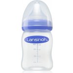 Lansinoh skleněná kojenecká láhev s NaturalWave TM savičkou savička S 160ml – Zboží Dáma