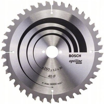 Řezný kotouč na dřevo Bosch 2608640643 250x30 mm 40Z – Zbozi.Blesk.cz