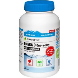 NatureVia Omega 3 One a Day 60 kapslí