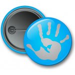 Reflexní připínací odznak - ruka modrá – Zboží Dáma