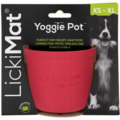 LickiMat Yoggie Pot lízací kelímek růžový – Zboží Dáma