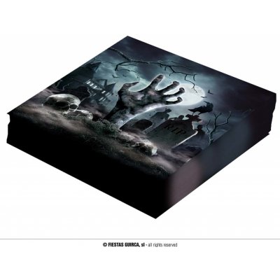Guirca Ubrousky Halloween hřbitov 20ks 33x33cm – Zbozi.Blesk.cz