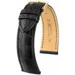 Hirsch Černý Genuine Alligator L 10220759-1 Aligátoří kůže – Zboží Dáma