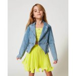 Twinset sukně plisovaná šifónová neonově žlutá Girl – Zbozi.Blesk.cz
