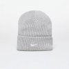 Čepice Nike Tall Cuff Swoosh Beanie Dk Grey Heather/ White