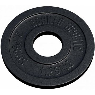 Gorilla Sports Zátěžová deska litina 50/51 mm 1,25 kg – Zbozi.Blesk.cz